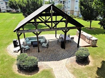 Outdoor bbq grills and picnic areas